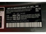 2023 EQS Color Code for Selenite Gray Metallic - Color Code: 992