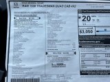 2024 Ram 1500 Tradesman Quad Cab Window Sticker