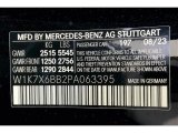 2023 AMG GT Color Code for Obsidian Black Metallic - Color Code: 197