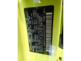2024 Kona Color Code for Neoteric Yellow - Color Code: YYY