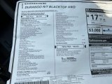 2023 Dodge Durango R/T Blacktop AWD Window Sticker