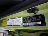 2022 4Runner Color Code for Lime Rush - Color Code: 5C3