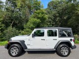 2022 Bright White Jeep Wrangler Unlimited Sport 4x4 #146580660