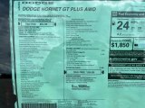 2023 Dodge Hornet GT Plus AWD Window Sticker