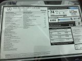 2023 Mercedes-Benz EQE AMG Sedan Window Sticker