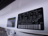 2024 Palisade Color Code for Hyper White - Color Code: WC9