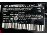 2024 GLS Color Code for Obsidian Black Metallic - Color Code: 197