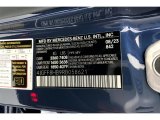 2024 GLS Color Code for Twilight Blue Metallic - Color Code: 842