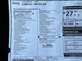 2024 Jeep Compass Limited 4x4 Window Sticker