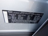 2023 Santa Fe Hybrid Color Code for Shimmering Silver - Color Code: R2T