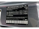 2021 GLE Color Code for Selenite Grey Metallic - Color Code: 992