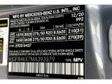 2021 GLE Color Code for Selenite Grey Metallic - Color Code: 992