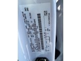 2021 F150 Color Code for Oxford White - Color Code: YZ