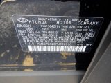 2023 Santa Fe Hybrid Color Code for Twilight Black - Color Code: A2B