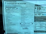 2023 Dodge Charger R/T Blacktop Window Sticker