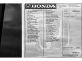 2024 Honda Civic Sport Hatchback Window Sticker