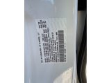 2021 Odyssey Color Code for Platinum White Pearl - Color Code: NH883P