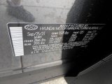 2023 Santa Fe Hybrid Color Code for Portofino Gray - Color Code: T2G