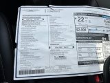 2023 Chrysler Pacifica Touring L S Appearance Package Window Sticker