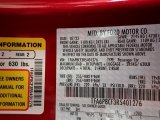 2024 Mustang Color Code for Rapid Red Metallic - Color Code: D4