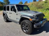 2022 Jeep Wrangler Unlimited Rubicon 4XE Hybrid Front 3/4 View