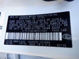 2021 Camry Color Code for Wind Chill Pearl - Color Code: 089