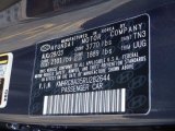2024 Venue Color Code for Denim - Color Code: TN3