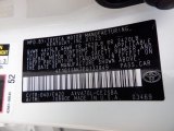2023 Camry Color Code for Ice Cap - Color Code: 040