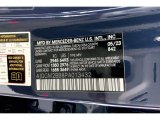 2023 EQE Color Code for Twilight Blue Metallic - Color Code: 842