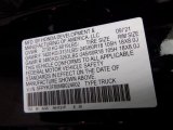 2021 Ridgeline Color Code for Crystal Black Pearl - Color Code: NH731P