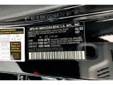 2024 GLE Color Code for Obsidian Black Metallic - Color Code: 197