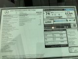 2023 Mercedes-Benz EQE AMG Sedan Window Sticker