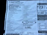 2023 Dodge Challenger SXT Window Sticker