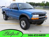 2000 Space Blue Metallic Chevrolet S10 LS Extended Cab 4x4 #14792585