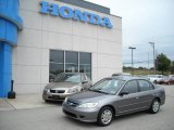 2005 Magnesium Metallic Honda Civic LX Sedan #14778761