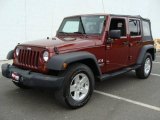 2007 Red Rock Crystal Pearl Jeep Wrangler Unlimited X #14794292