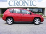 2009 Inferno Red Crystal Pearl Jeep Compass Sport #14791266