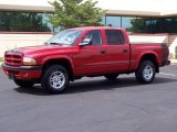 2001 Flame Red Dodge Dakota Sport Quad Cab 4x4 #15064656