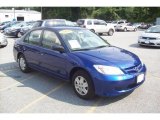2005 Fiji Blue Pearl Honda Civic Value Package Sedan #15067334