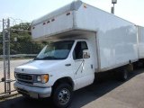2002 Oxford White Ford E Series Cutaway E350 Commercial Moving Truck #15116257