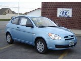 2009 Ice Blue Hyundai Accent GS 3 Door #15120343