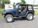 2001 Patriot Blue Pearl Jeep Wrangler Sport 4x4 #15127086