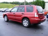 2008 Garnet Red Pearl Subaru Forester 2.5 X #15390263