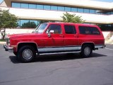 Victory Red GMC Suburban in 1991