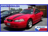 2004 Torch Red Ford Mustang V6 Convertible #15474393