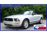 2008 Brilliant Silver Metallic Ford Mustang V6 Deluxe Convertible #15344616