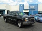 2004 Dark Green Metallic Chevrolet Silverado 1500 LS Extended Cab 4x4 #15515790