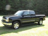 2005 Black Chevrolet Silverado 1500 Z71 Extended Cab 4x4 #15517264