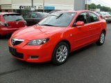 2007 True Red Mazda MAZDA3 i Sport Sedan #15510089