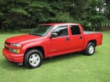 2005 Victory Red Chevrolet Colorado LS Crew Cab #15575361